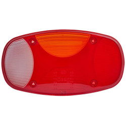 Šviesos lęšis, raudonas/skaidrus/gintarinis galinis/dešinysis Hella 9EL343142001