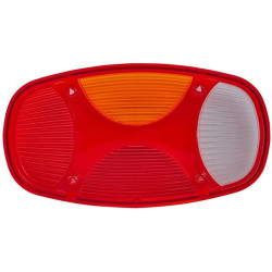 Šviesos lęšis, raudonas/skaidrus/gintarinis galinis/dešinysis Hella 9EL343142001