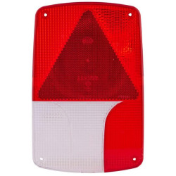 Šviesos objektyvas, raudonas/permatomas galinis/dešinis Hella 9EL990633041