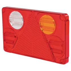 Šviesus objektyvas, gintaro/raudonas/baltas 232x142mm galinis/dešinis Waś 1400681390