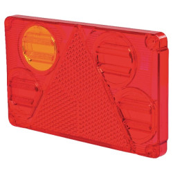 Šviesos objektyvas, gintaro spalvos / raudonas 232x142 mm galinis / kairysis Waś 1400681389