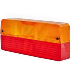 Šviesos lęšis, raudonas/gintarinis, stačiakampis LH/RH Hella 9EL147992001