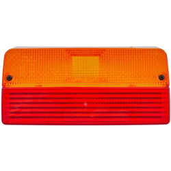 Šviesos lęšis, raudonas/gintarinis, stačiakampis LH/RH Hella 9EL147992001