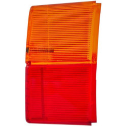 Šviesos lęšis, raudonas/gintarinis, stačiakampis LH/RH Hella 9EL147992001