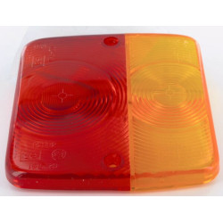 Šviesus objektyvas, gintarinis/raudonas, kvadratinis LH/RH/galinis LAMP20B