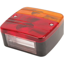 Galinis kvadratinis žibintas, 12/24V, 100x50x95mm LA99170KR