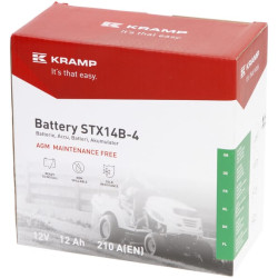 Baterija 12V 12Ah 210A uždara Kramp SBA1212KR