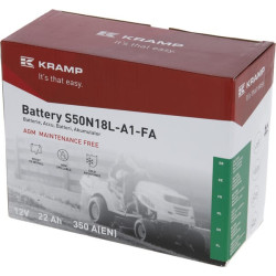 Baterija 12V 22Ah 350A uždaryta Kramp SBA2212350KR