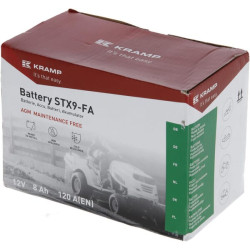 Baterija 12V 8Ah 120A uždaryta Kramp SBA812120KR