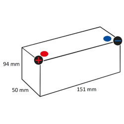 Baterija 6V 12Ah uždaryta Kramp SBA126KR