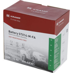 Baterija 12V 12Ah 200A uždaryta Kramp SBA1212200KR