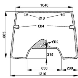 Case - IH CS100 Pro D7121 Priekinio stiklo atidarymas