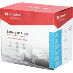Baterija 12V 24Ah 250A uždaryta Kramp U1R9KR