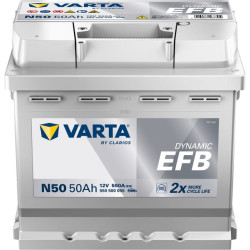 Baterija 12V 50Ah 550A N50 VARTA Dynamic EFB 550500055