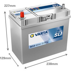 Baterija 12V 45Ah 330A B33 VARTA Dynamic SLI 545157033