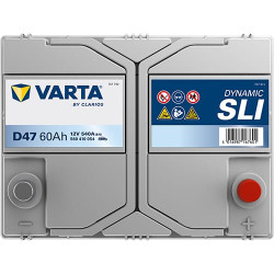 Akumuliatorius 12V 60Ah 540A D47 VARTA Dynamic SLI 560410054
