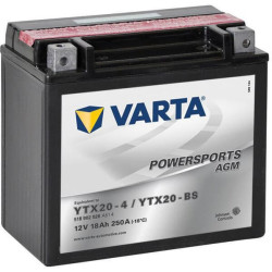 Baterija 12V 18Ah 250A AGM Powersports VARTA 518902025I314PS