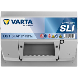 Baterija 12V 61Ah 600A D21 VARTA Dynamic SLI 561400060