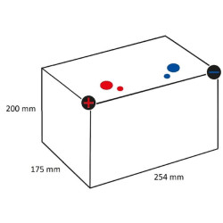 Akumuliatorius 12V 55Ah 765A AGM Blue Top BTDC 4.2 Optima 816253