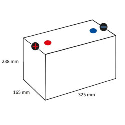 Akumuliatorius 12V 75Ah 975A AGM Yellow Top YTS 5.5 Optima 851187