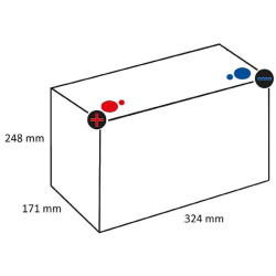 Laisvalaikio baterija 12V – 105Ah/C20, giliai drėgna, JAV baterija PB12115