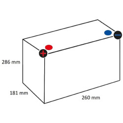 Laisvalaikio baterija 8V – 170Ah/C20, giliai drėgna, JAV baterija PB8166