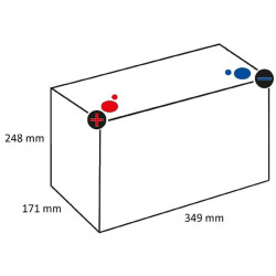 Laisvalaikio baterija 12V – 130Ah/C20, giliai drėgna, JAV baterija PB12130SC