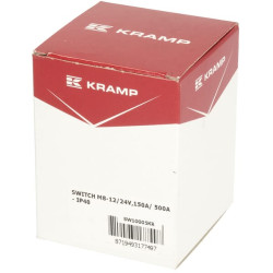 Akumuliatoriaus jungiklis apvalus, juodas, M8, 12/24V, 150A/500A (5sek), IP40 SW10005KR