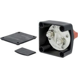 Akumuliatoriaus jungiklis kvadratinis, juodas, M10, 12/24V, 300A/1000A (5sek), IP54 SW10006KR