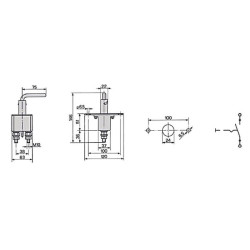 Izoliatoriaus jungiklis 1300200001
