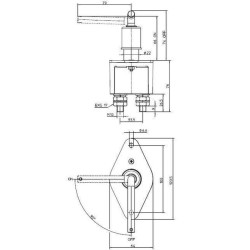 Baterijos pagrindinis jungiklis, labai atsparus LA500010