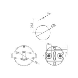 Akumuliatoriaus izoliacijos jungiklis 21102006PN