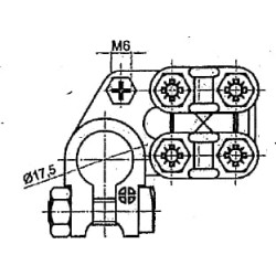 Akumuliatoriaus gnybtas stiprus teigiamas 10/35 BA871