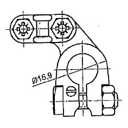Akumuliatoriaus gnybtas neigiamas BA74