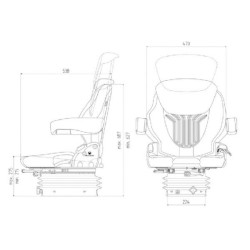 Seat Compacto Basic M Grammer naujo dizaino G1289044
