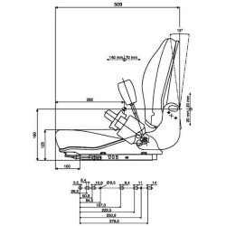 Sėdynės viršus B12 PVC sėdynė G1127770