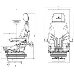 Sėdynės Actimo M G1294547