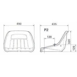 Kėdutė KAB P2 PVC SK90828