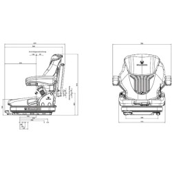 Sėdynės Primo L 12V audinys G1564039