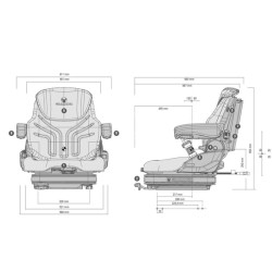Seat Primo XL Plus PVC 12V žemo dažnio Grammer G1453489