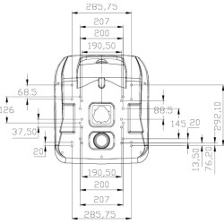 Sėdynės viršus juodas PVC TS19210KR