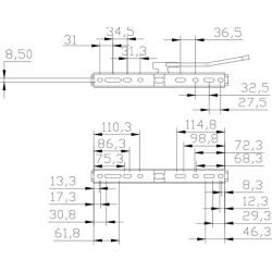 Sėdynės viršus juodas PVC TS19400GP