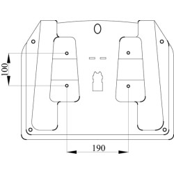 Sėdynės viršus juodas PVC TS19500GP