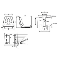 PVC sėdynė TS13000KR