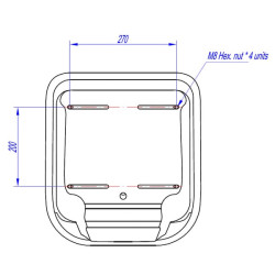PVC sėdynė RM-460 TS12000KR