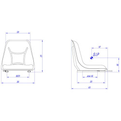 PVC sėdynė RM-460 TS12000KR