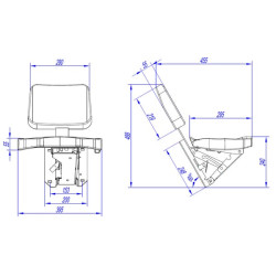 Keleivio sėdynė TS80000KR