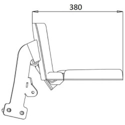 Keleivio sėdynė, tinka John Deere LVB25717N