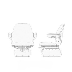 Pritaikytas sėdynės užvalkalas, medžiaginis, juodas, skirtas Sears I21445KR