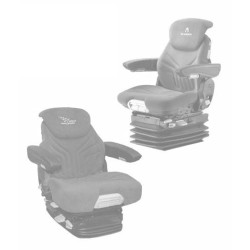 Pritaikytas sėdynės užvalkalas, medžiaginis, juodas, skirtas Grammer I20045KR